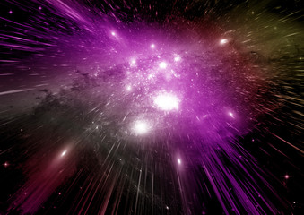 Naklejka premium galaxy in a free space