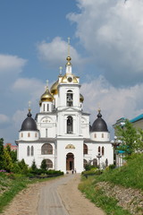 Fototapeta na wymiar Dmitrov, Russia - July 29, 2016: The assumption Cathedral of the Dmitrov Kremlin