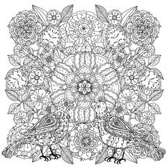 Pattern for coloring book.