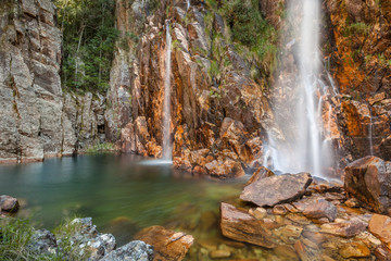 Fototapeta na wymiar Parida Waterfall (Cachoeira da Parida) - Serra da Canastra Natio