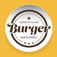 Burger Bar and Grill - American Classic stamp