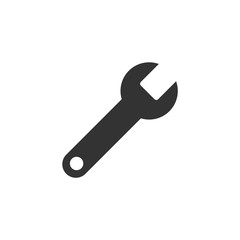 Service tool icon, wrench icon