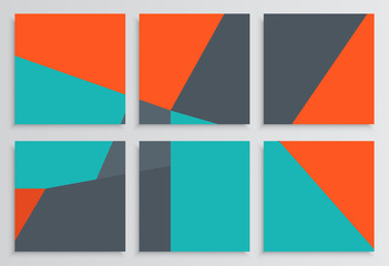 Fototapeta premium Placards or Posters. Corporate identity template. Business stati