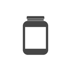 Jar icon isolated on white background