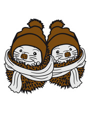 2 friends team few brothers sisters scarf cap cold freeze warm winter autumn baby cartoon comic sweet little cute hedgehog ball