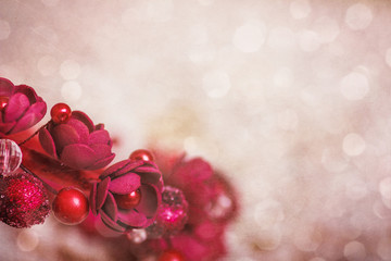 Abstract background with flowers with free space for text