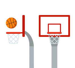 Basketball hoop and ball © sudowoodo