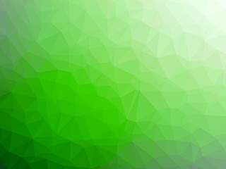 Fototapeta na wymiar Green white gradient abstract polygon shaped background