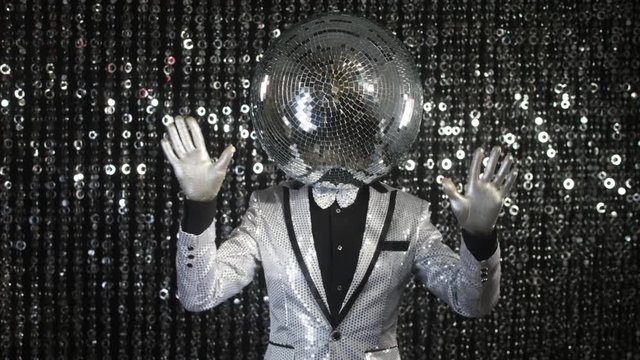 mr discoball cool disco club character