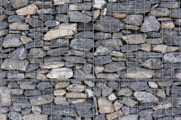 Rock Wall in Rentention Cage