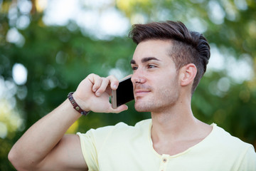 Attractive young woman with mobile