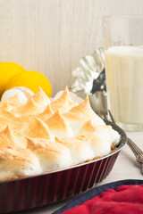  Lemon pie on the table