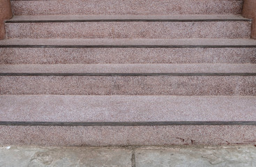 Gravel concrete staircase