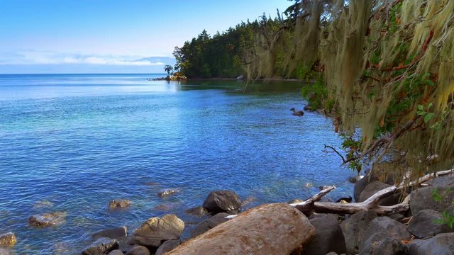 4K Pacific Coast Park, National Park Beach and Islands Horizon