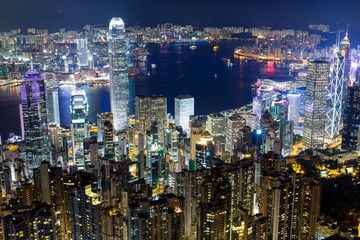 Fototapeta na wymiar Hongkong night