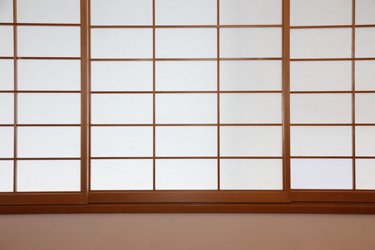 Background Of Japanese Sliding Paper Door