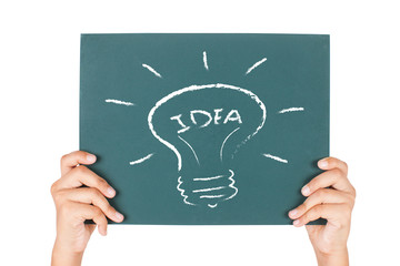 blackboard on white background