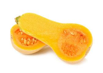 butternut squash isolated on the white background