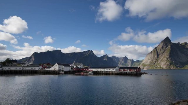 fishing village in the lofoten islands, norway