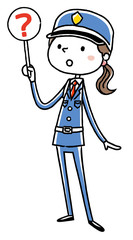 女性警備員：回答　わからない
