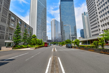 Fototapeta na wymiar 東京・新宿の高層ビル群