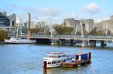 Obraz premium Stock image of River Thames, London, UK..