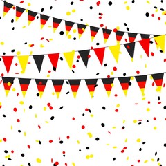 Garlands, pennants, Germany. German party