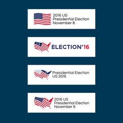 American election badges and vote logo graphics. Presidential Election (2)