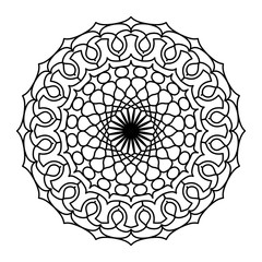 Mandala. Template Circular Ornament