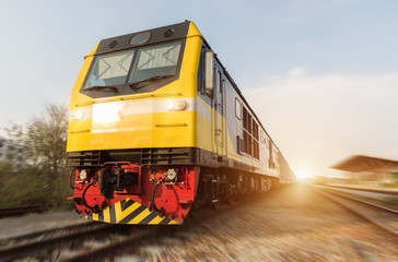 Obraz premium High speed diesel train