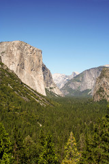 Fototapeta na wymiar Yosemite valley at Yosemite National Park