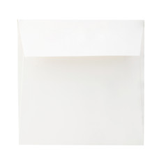 Blank envelope close-up isolated on a white background.
