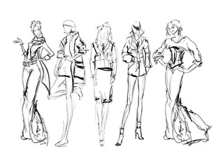 SKETCH. fashion girls