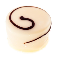 Round praline on white