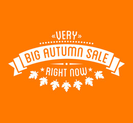 Autumn sale Logotypet. Special offer badge