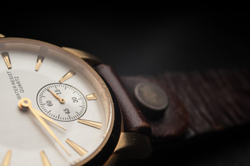 Detail of watch machinery.