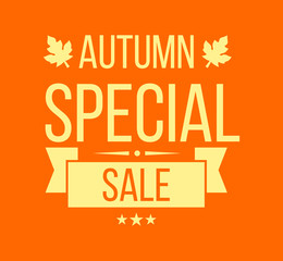 Autumn sale Logotypet. Special offer badge