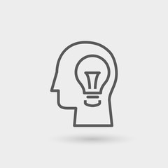 creative idea icon background