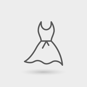 Dress Thin Line Icon