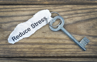 Key with message Reduce Stress