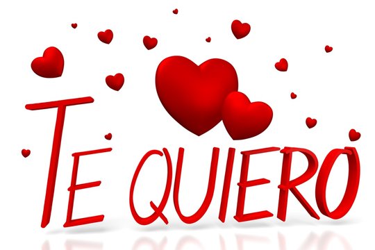 3D Te quiero - I love you - Spanish