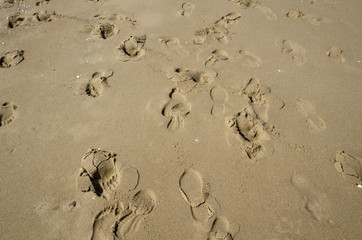 Fussspuren im Sand