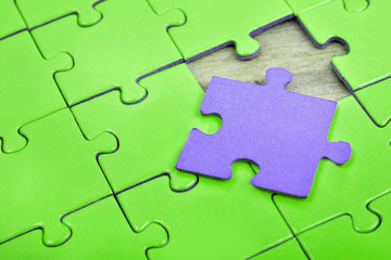 Obraz premium Puzzle with empty piece