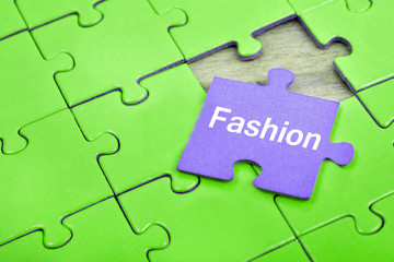 Puzzle with word Fashion