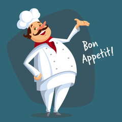 Vector Illustration of a Chef Character - 117059306