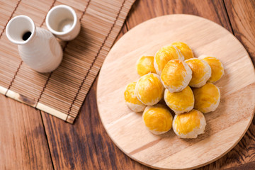 Chinese Pastry Mung Bean with Egg Yolk