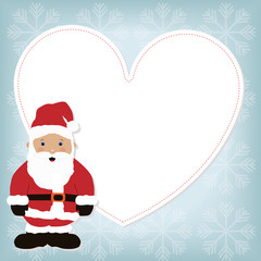Christmas frame Santa