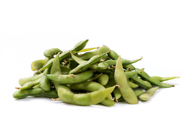 soybean on white background