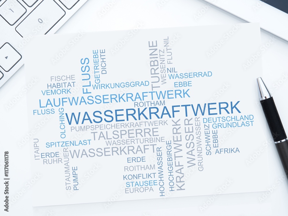 Sticker wasserkraftwerk