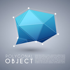 Obraz premium Abstract Polygonal Object : Vector Illustration
